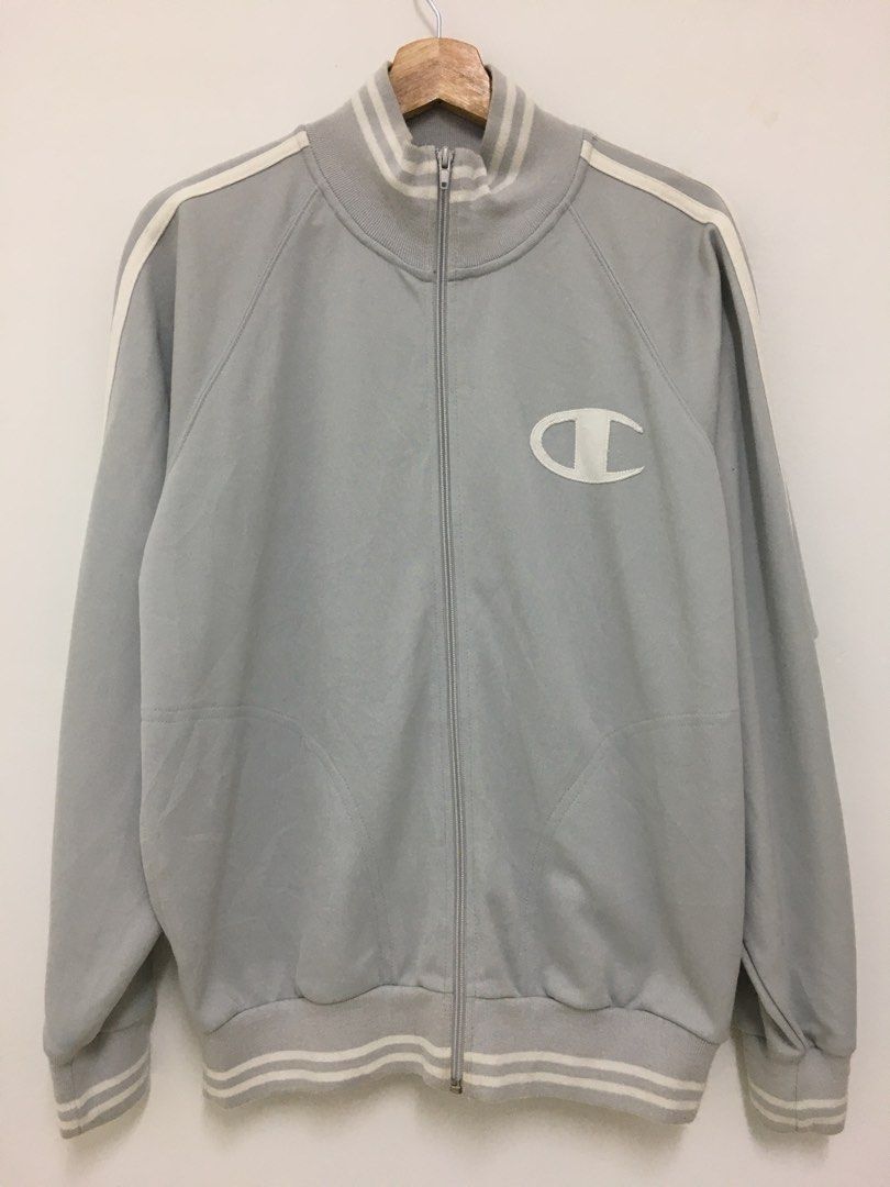 Champion big logo track jacket hot sale