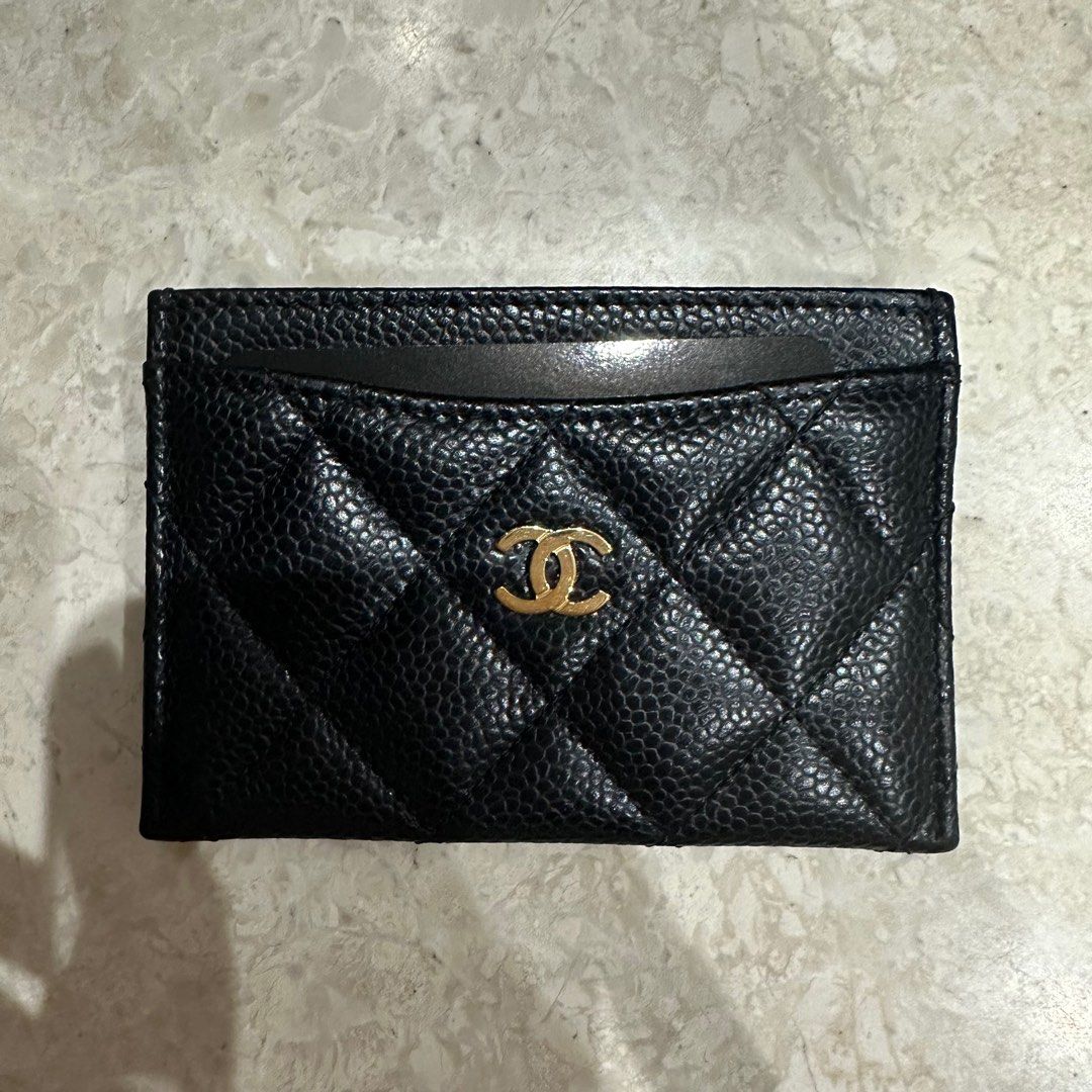 Chanel Classic Card Holder Caviar GHW, Luxury, Bags & Wallets on Carousell