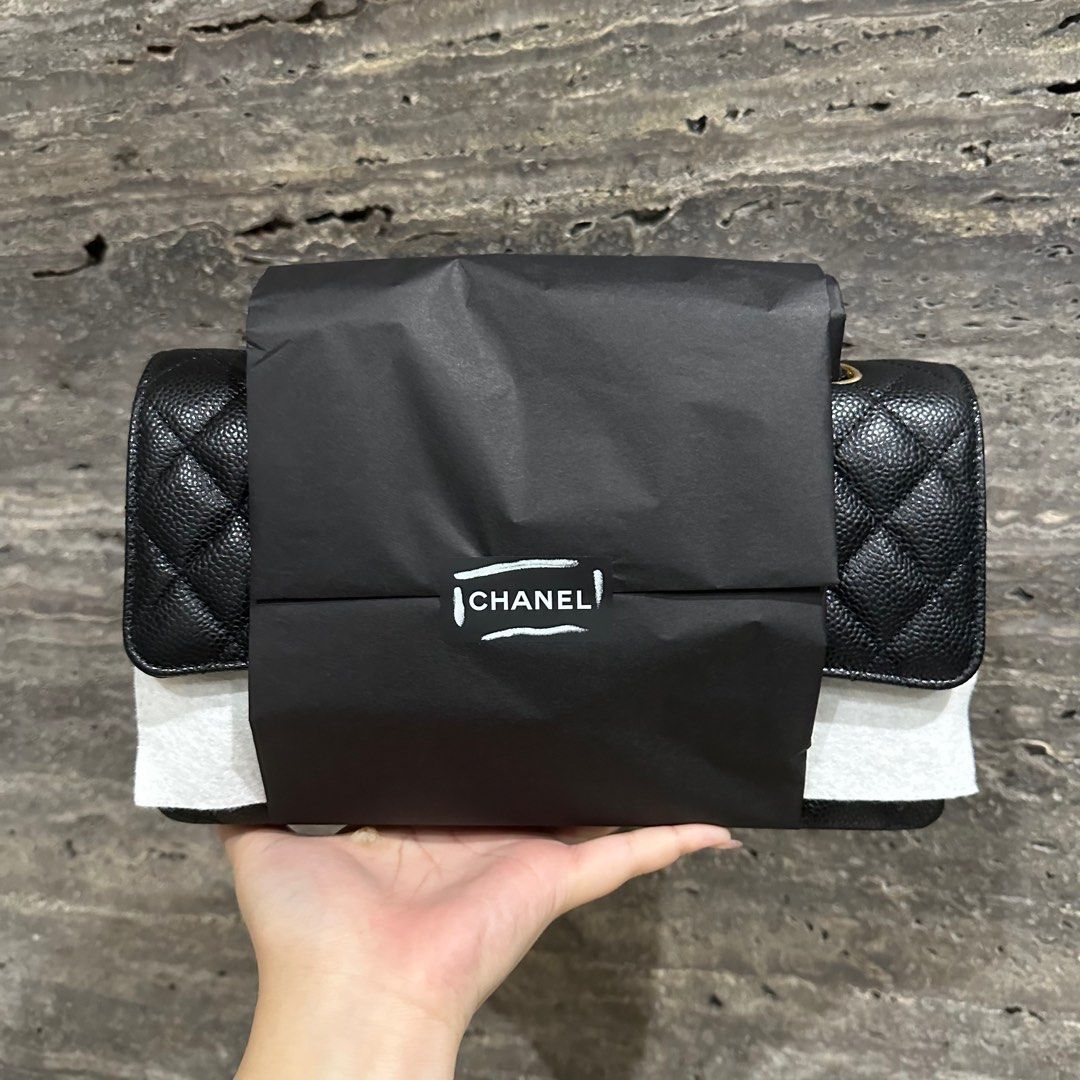Chanel Classic Flap Medium Caviar GHW, Luxury, Bags & Wallets on