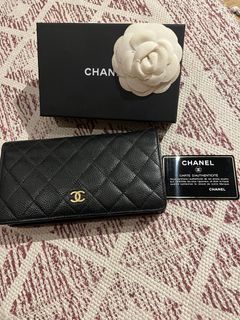 Chanel Zip Card Holder Caviar Black GWH (Microchip)