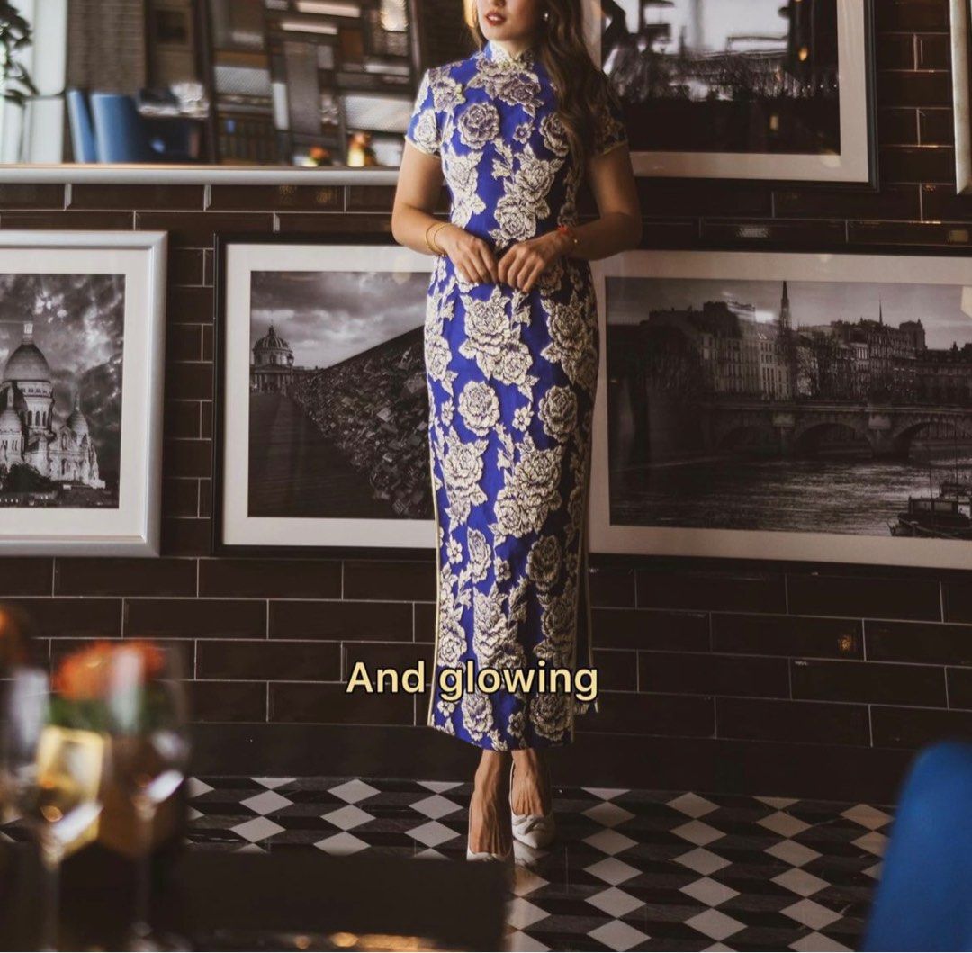 Mandarin outlet peony cheongsam
