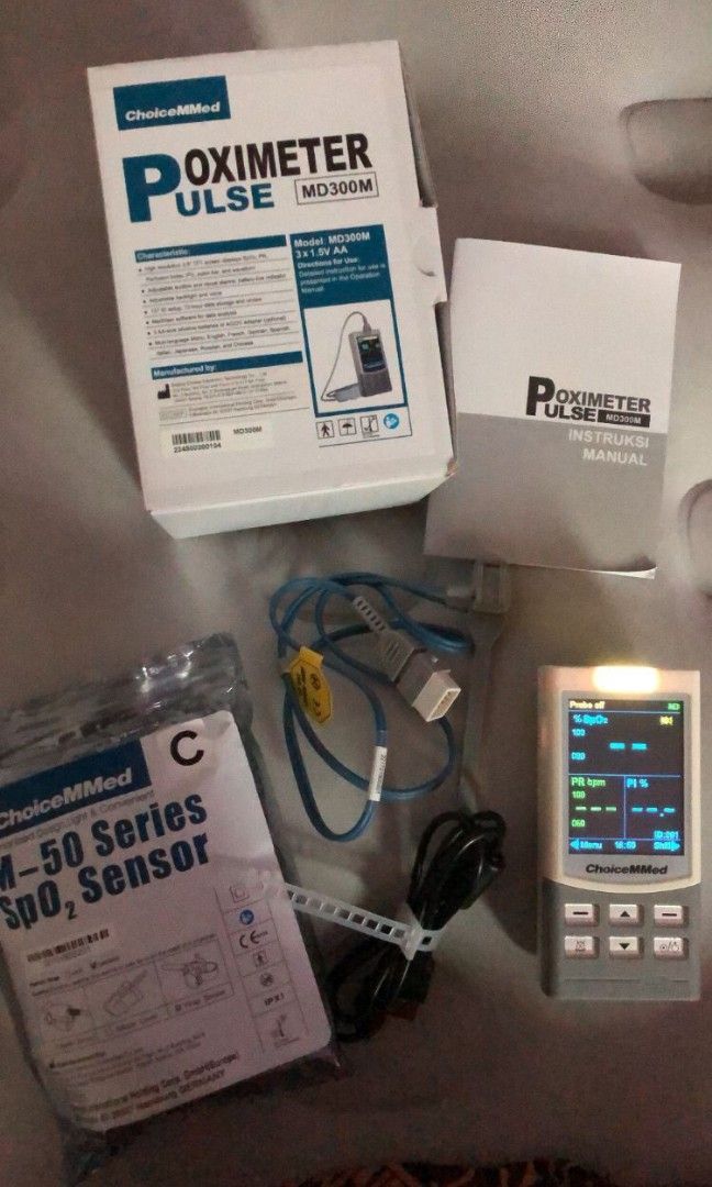 Choicemmed Pulse Oximeter Md300M Handheld Dewasa & Bayi, Bayi & Anak