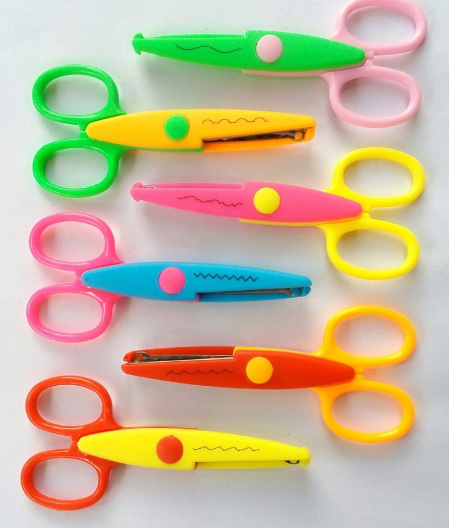 Kids Scissors, Safety Scissors Craft Colorful Children Serrated Creative  Paper Edger For Crafts, Scrapbooking, Diy Photo & Art Projectsmulticolor4  Pcs