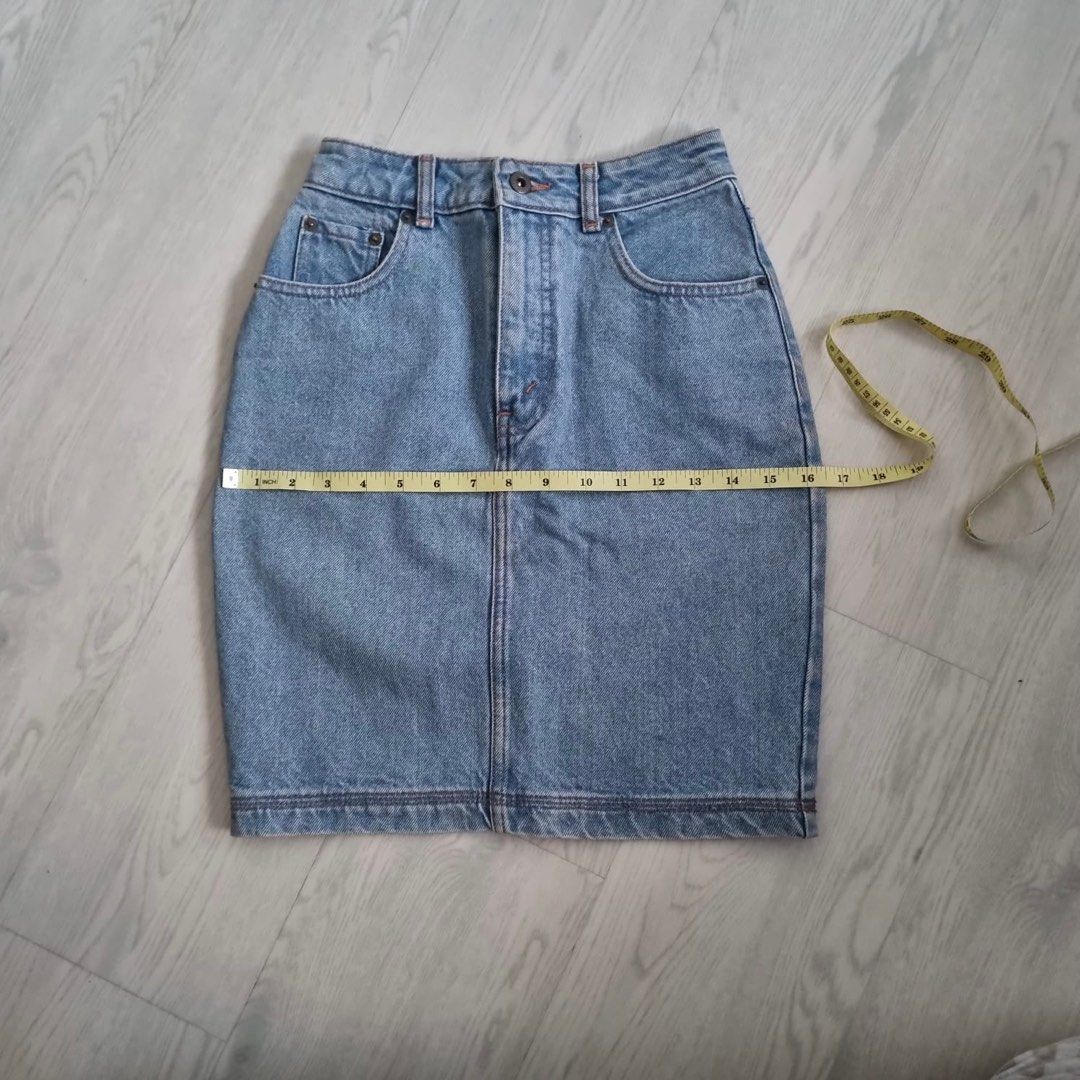 Denim pencil skirt levis sale