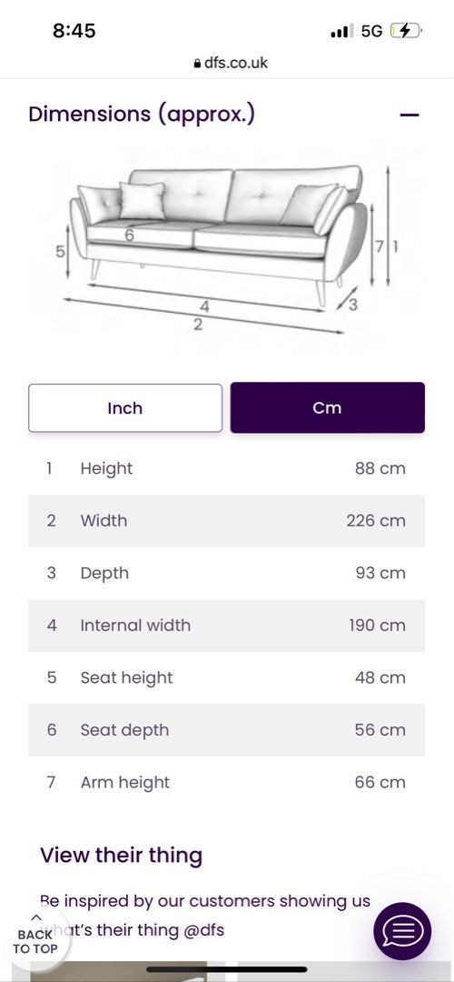 DFS Zinc 3 seater Sofa, Furniture & Home Living, Furniture, Sofas on
