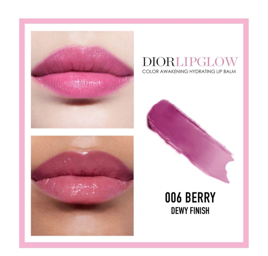 Son dưỡng Dior Lip Glow 006 Berry Unbox  Mỹ Phẩm Hàng Hiệu Pháp  Paris  in your bag