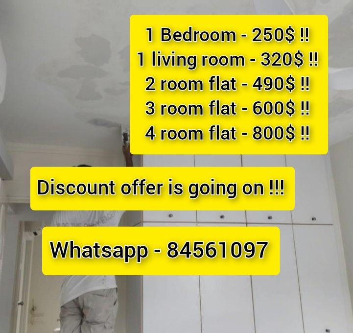Discount offer going on // house painting// full plastering// epoxy