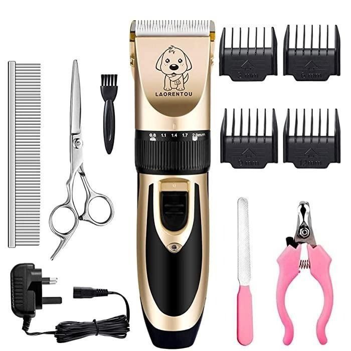Dog Clippers hair clipper set, Pet Hair Clippers Rechargeable Cordless Dog Hair  Trimmer dog clippers Accessories