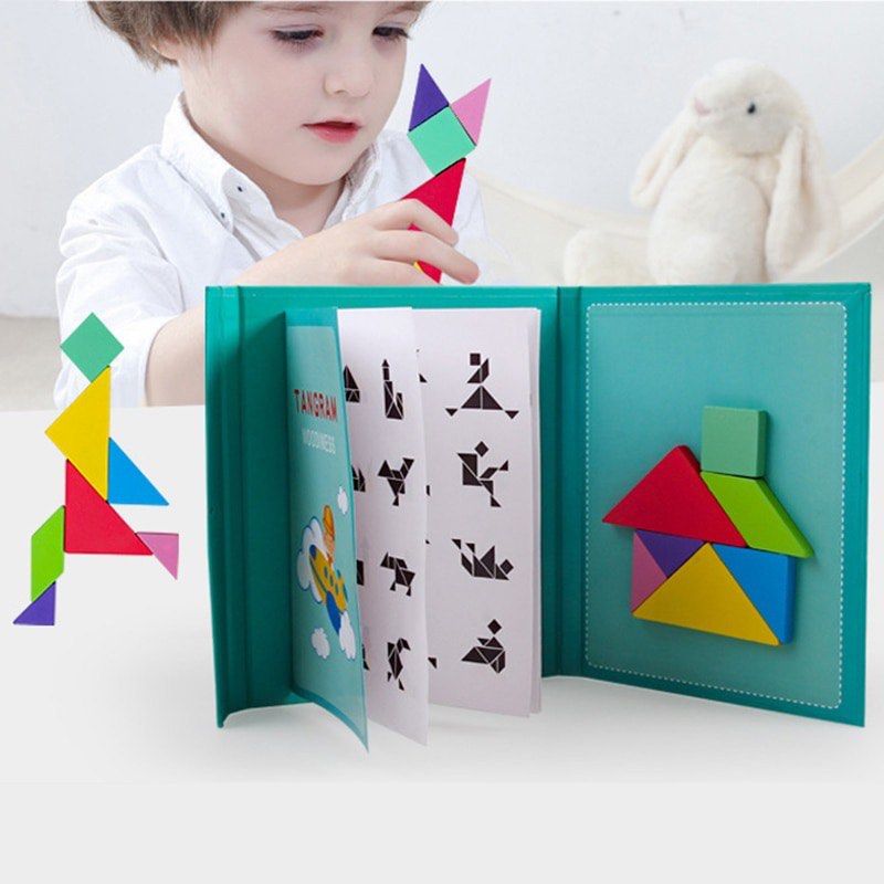 DuduToys 3D Magnetic Toys Jigsaw Tangram Puzzles for Kids Game ...