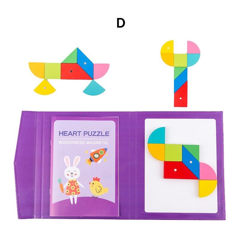 DuduToys 3D Magnetic Toys Jigsaw Tangram Puzzles for Kids Game ...