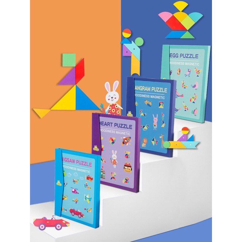 DuduToys 3D Magnetic Toys Jigsaw Tangram Puzzles for Kids Game ...