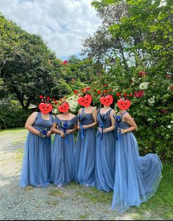 Infinity dress dusty best sale blue
