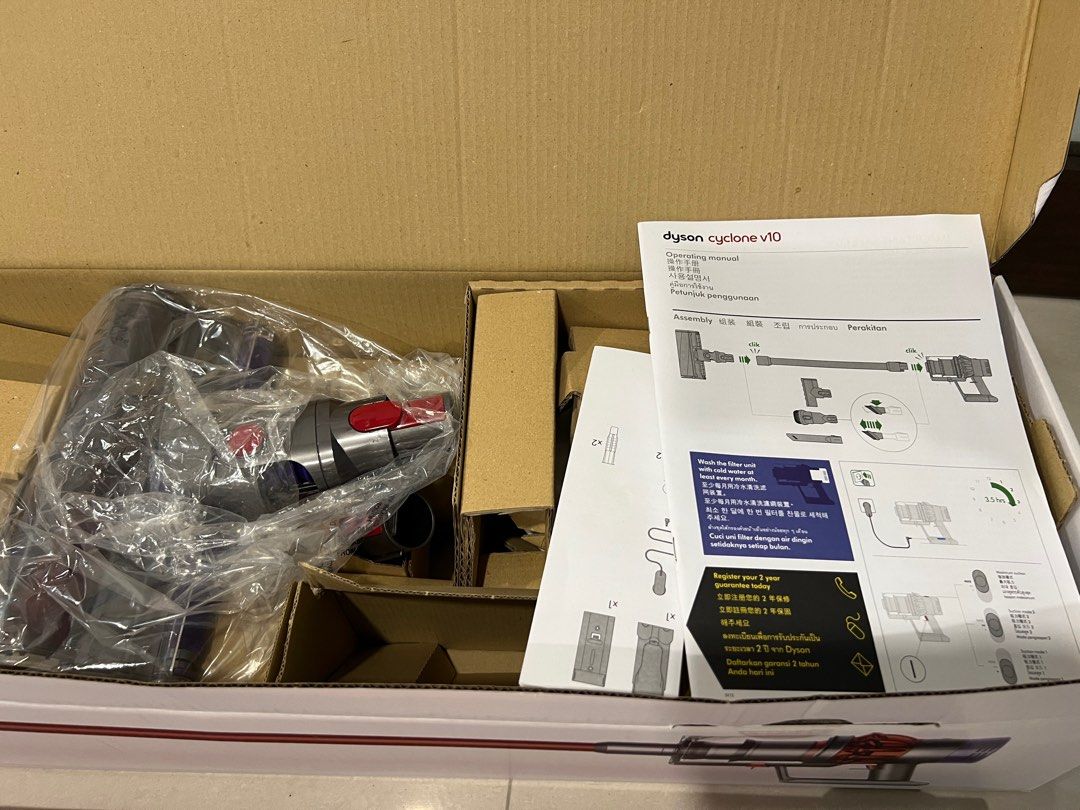 Dyson V10 set, warranty & add on, TV & Home Appliances, Vacuum Cleaner