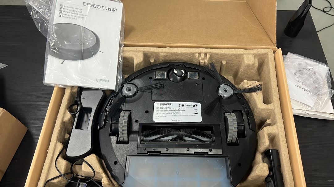 ECOVACS DEEBOT N79S Robot Vacuum Cleaner with Max Power Suction Alexa Connectivity App Controls Self Charging for Hard Surface Floors Thin