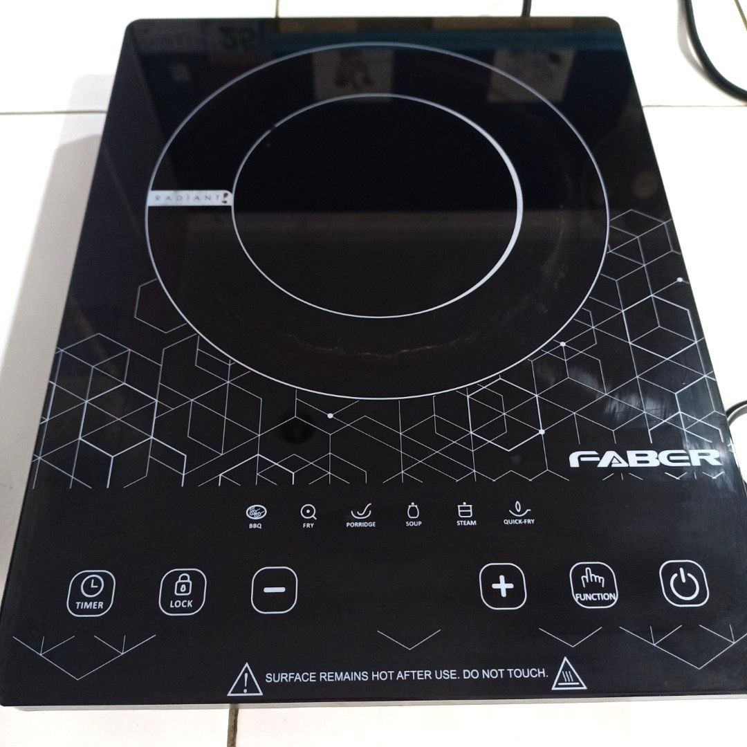 Faber Induction Ceramic Cooktop 2000W, TV & Home Appliances, Kitchen