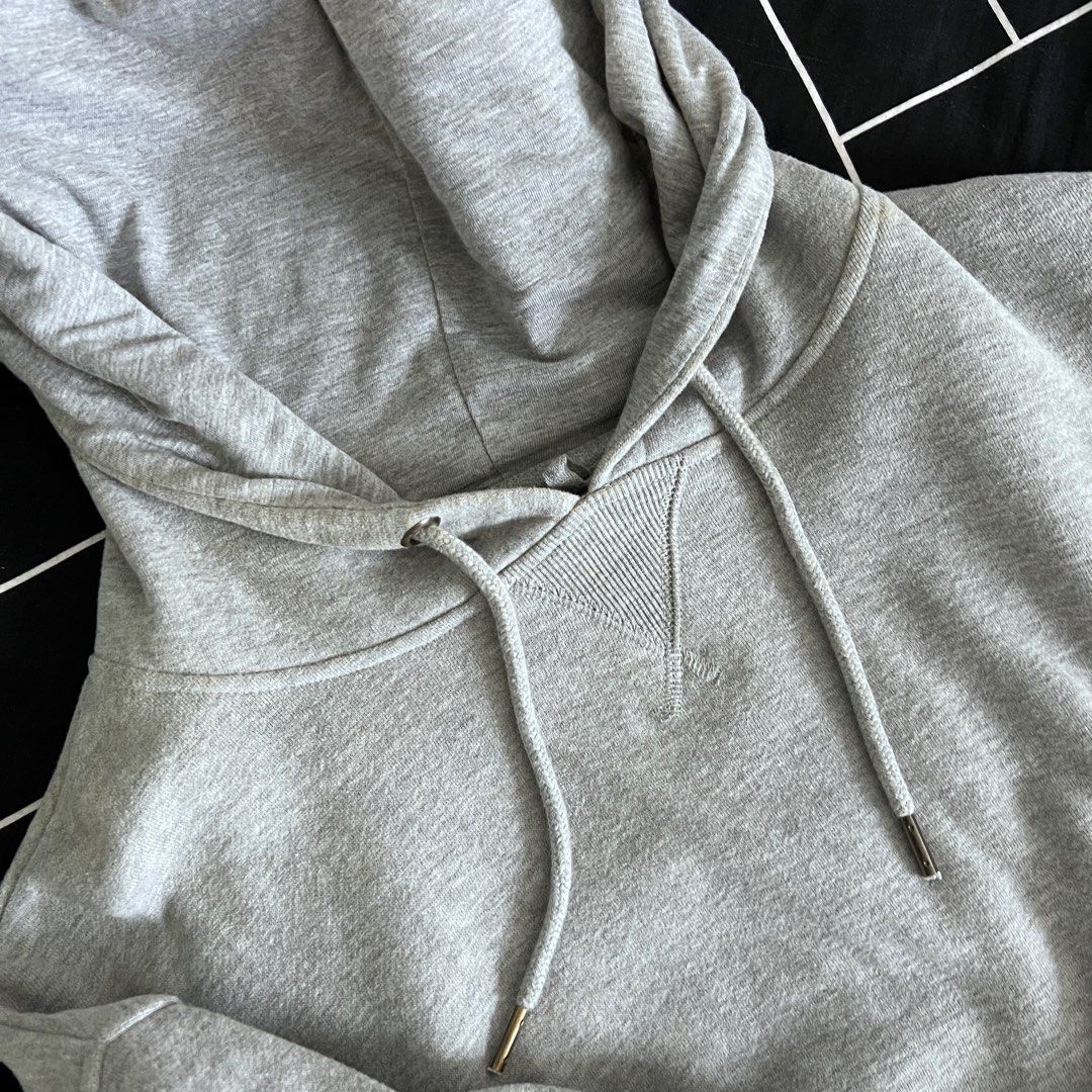 Factorie Grey Cropped Hoodie