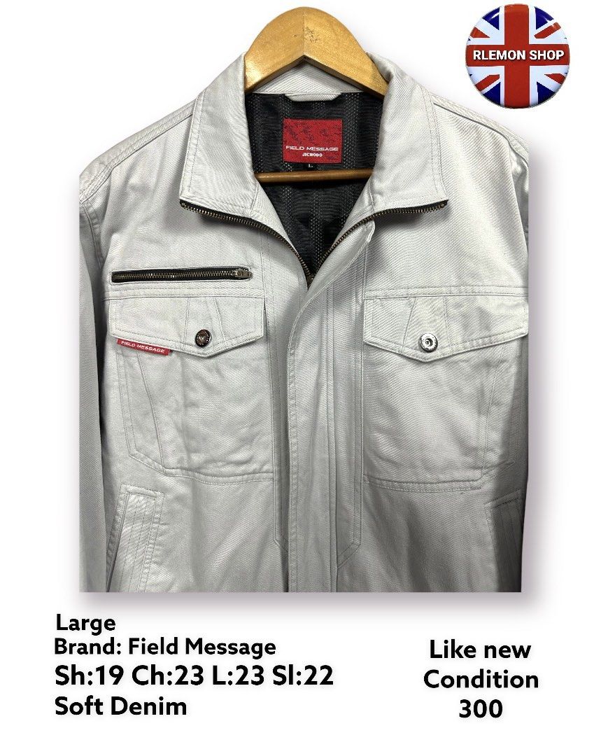 Field Message Cargo Denim Jacket, Men's Fashion, Coats, Jackets and ...