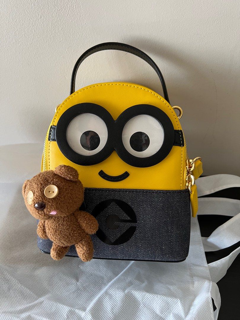 Buy FION FION Minions Leather Mini Crossbody & Shoulder Handbag Online