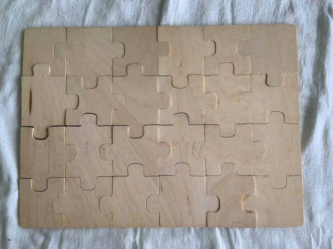 Full set Melissa & Doug 24pieces wooden Jigsaw Puzzle, Hobbies & Toys