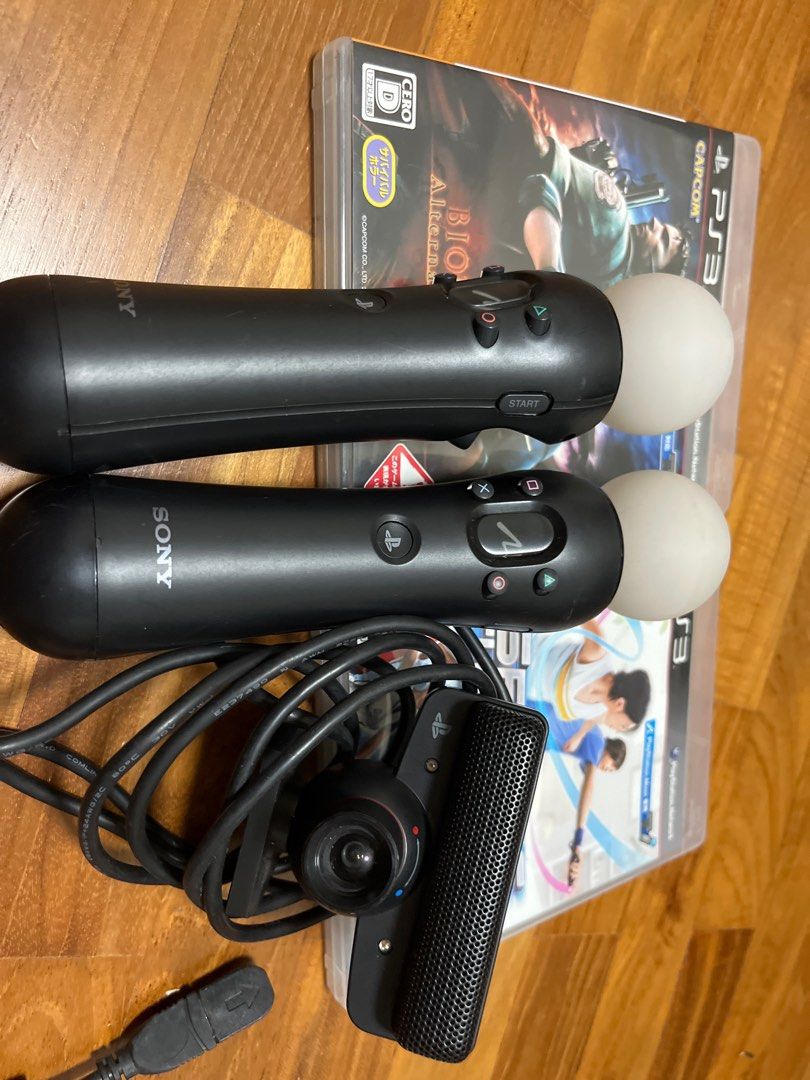 FULL set PlayStation Move- plus 2 PS3 games , Video Gaming, Gaming  Accessories, In-Game Products on Carousell