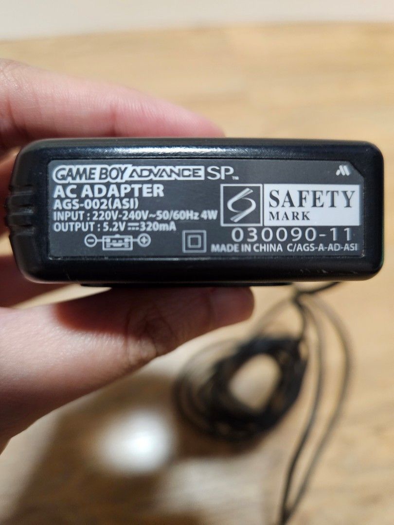 Gameboy Advance SP Charger, Video Gaming, Gaming Accessories, Cables