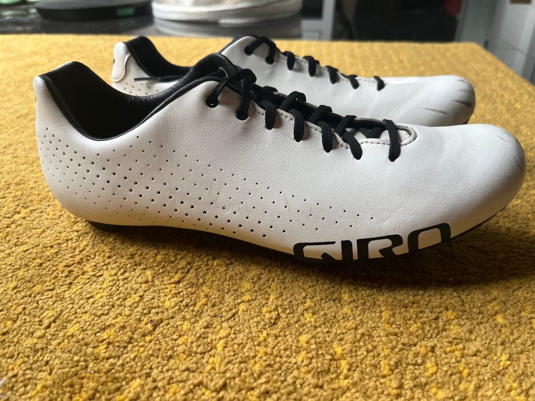 Giro laced bike shoes white size 45