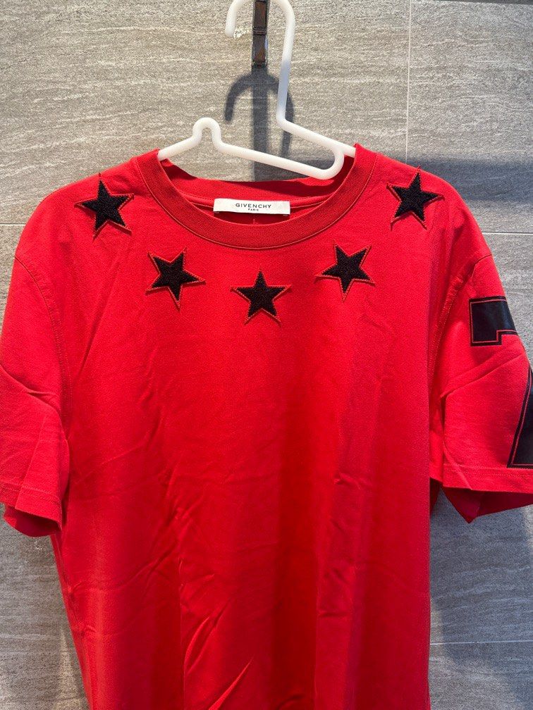 Givenchy paris t store shirt black and red