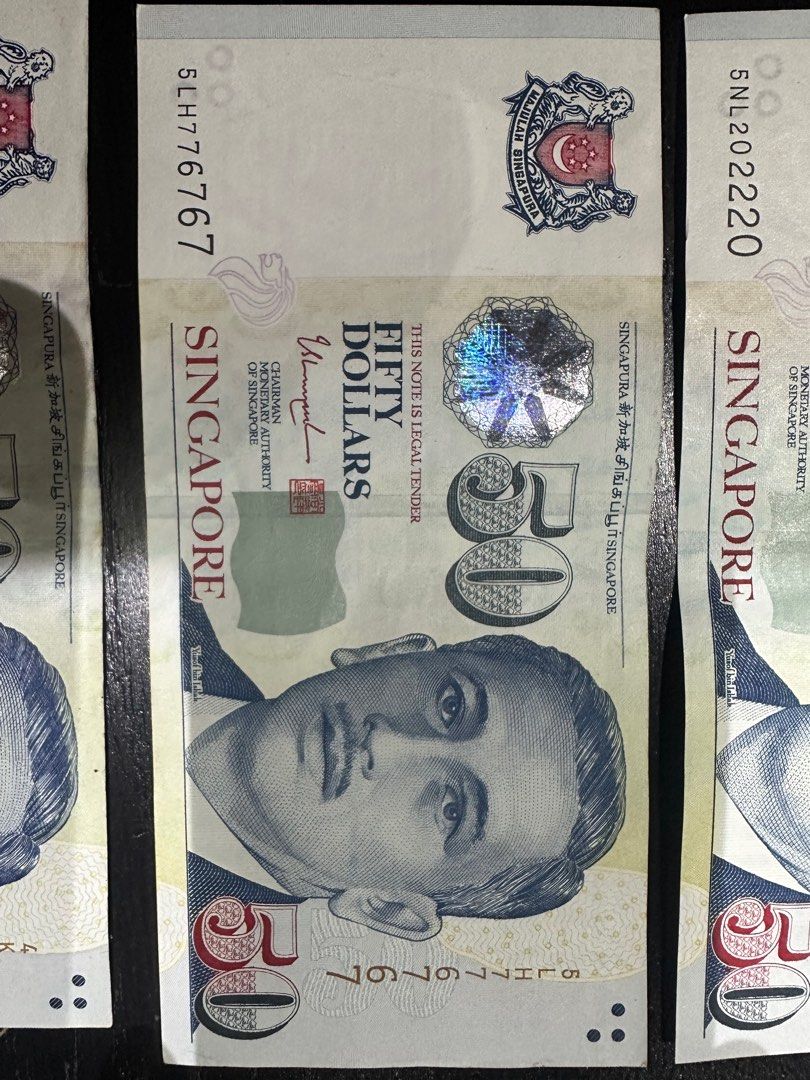 Golden number package 3 pcs used $50 notes, Hobbies & Toys, Memorabilia &  Collectibles, Currency on Carousell