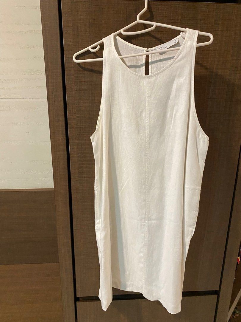 Grana White Linen Dress