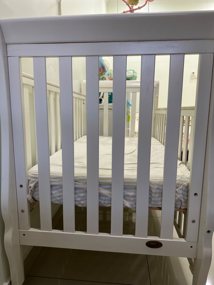 Happy Cot Bed solid wood Babies Kids Baby Nursery Kids