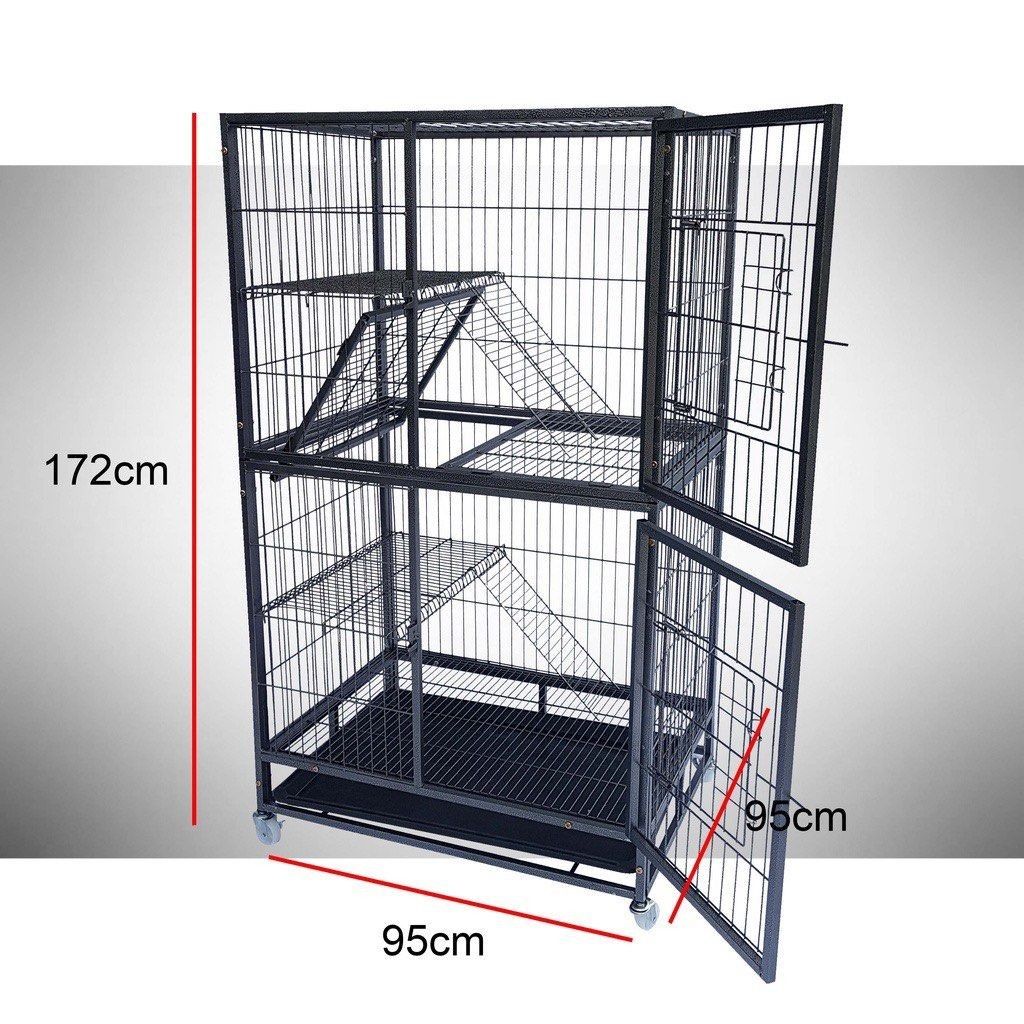 Heavy Duty Cat Cage Sangkar Kucing Besi Tebal Pet Supplies