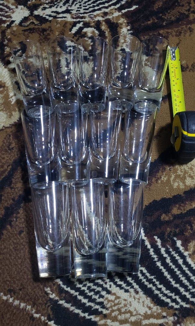 Heavy large shot glass made in italy, Hobbies & Toys, Stationary