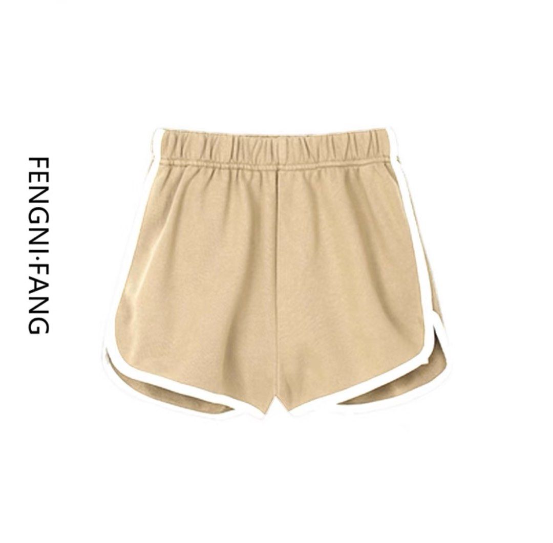 High waist sports pants women s shorts loose wide leg pants