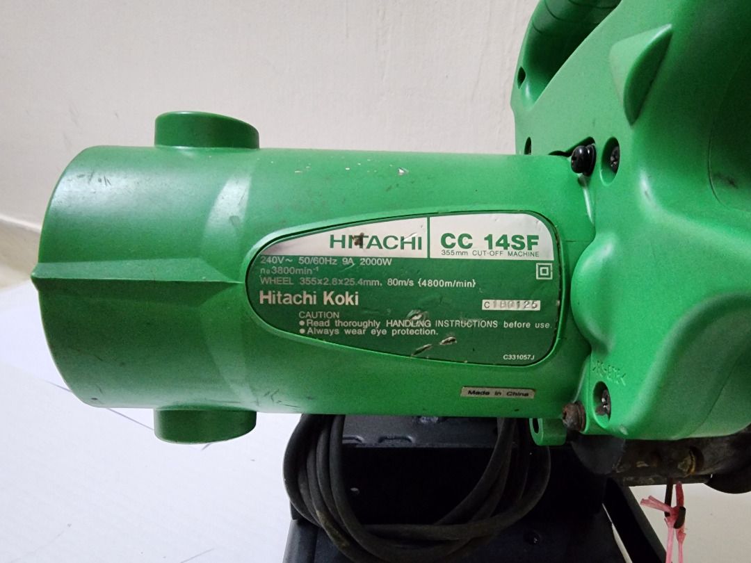 Hitachi 14 shop inch chop saw