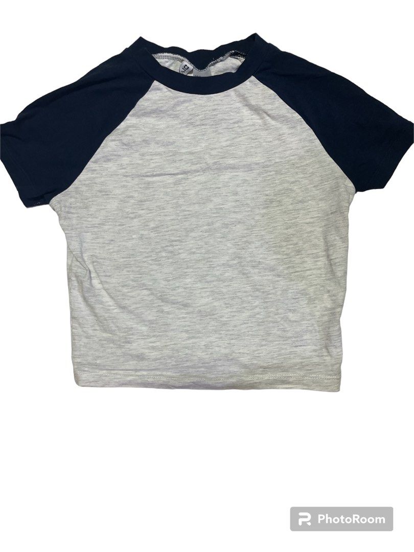 h m baseball tee Women s Fashion Tops Shirts on Carousell