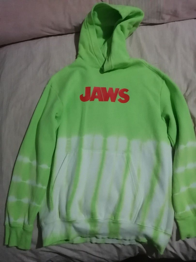 H M Jaws Green Hoodie