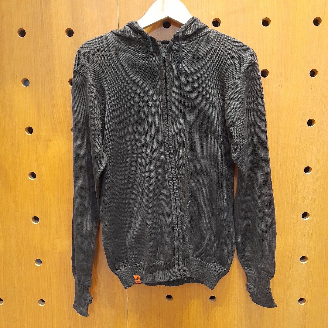 Jacket Hoodie Knit Sweater Rajut Pria