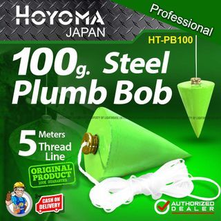 Hoyoma Japan 100g-300g 5 Meters Steel Plumb Bob *LIGHTHOUSE ENTERPRISE
