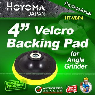 HOYOMA Japan 4" / 100mm Velcro Backing Pad for Angle Grinder (HT-VBP4) *LIGHTHOUSE ENTERPRISE*