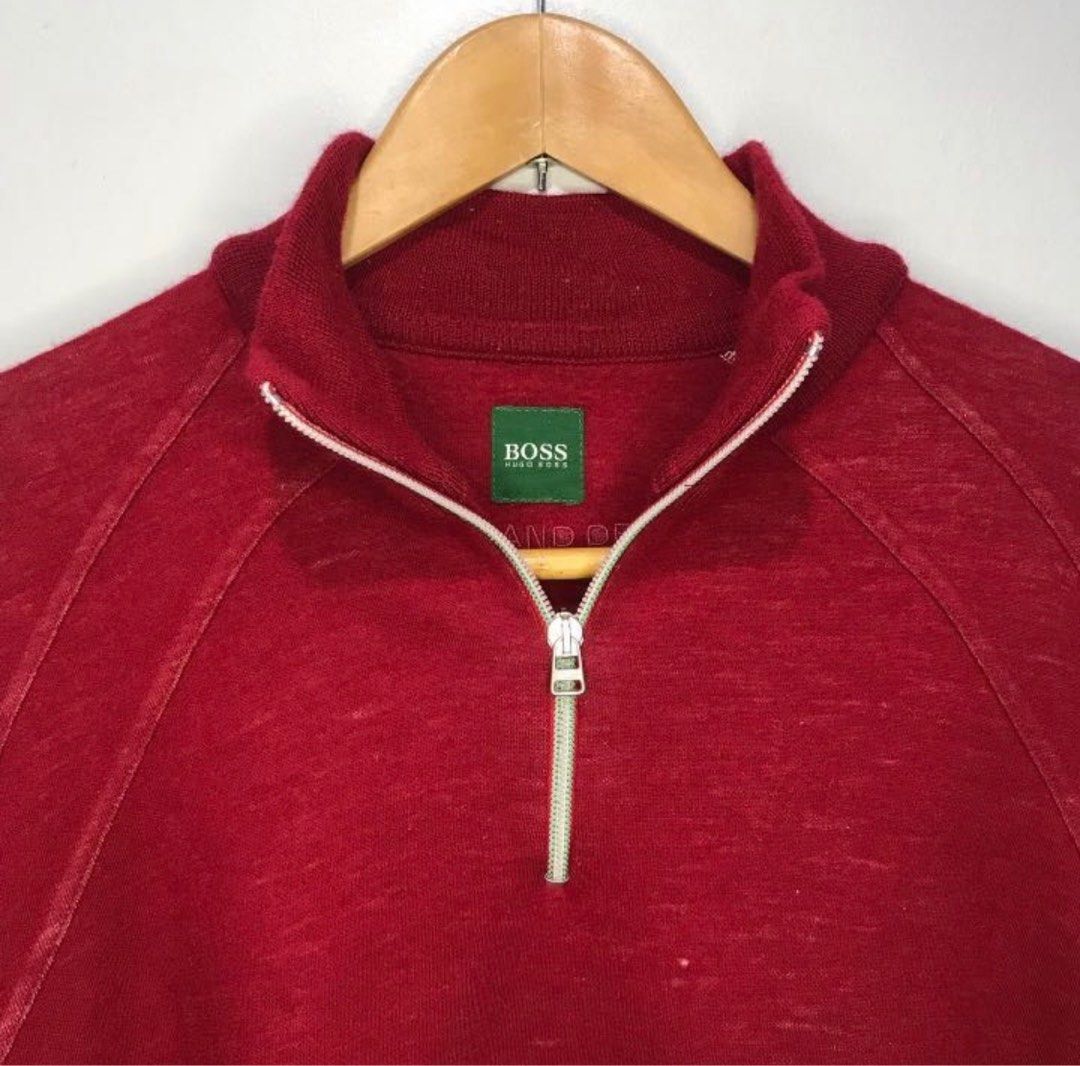Hugo Boss Half Zipped Long Sleeve, Men's Fashion, Coats, Jackets and  Outerwear on Carousell