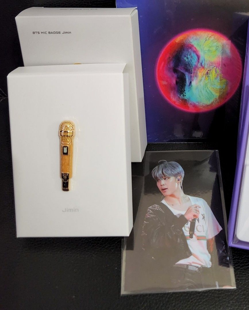 Hybe Insight BTS Jimin Mic Badge w PC, Hobbies & Toys, Memorabilia & Collectibles, KWave on