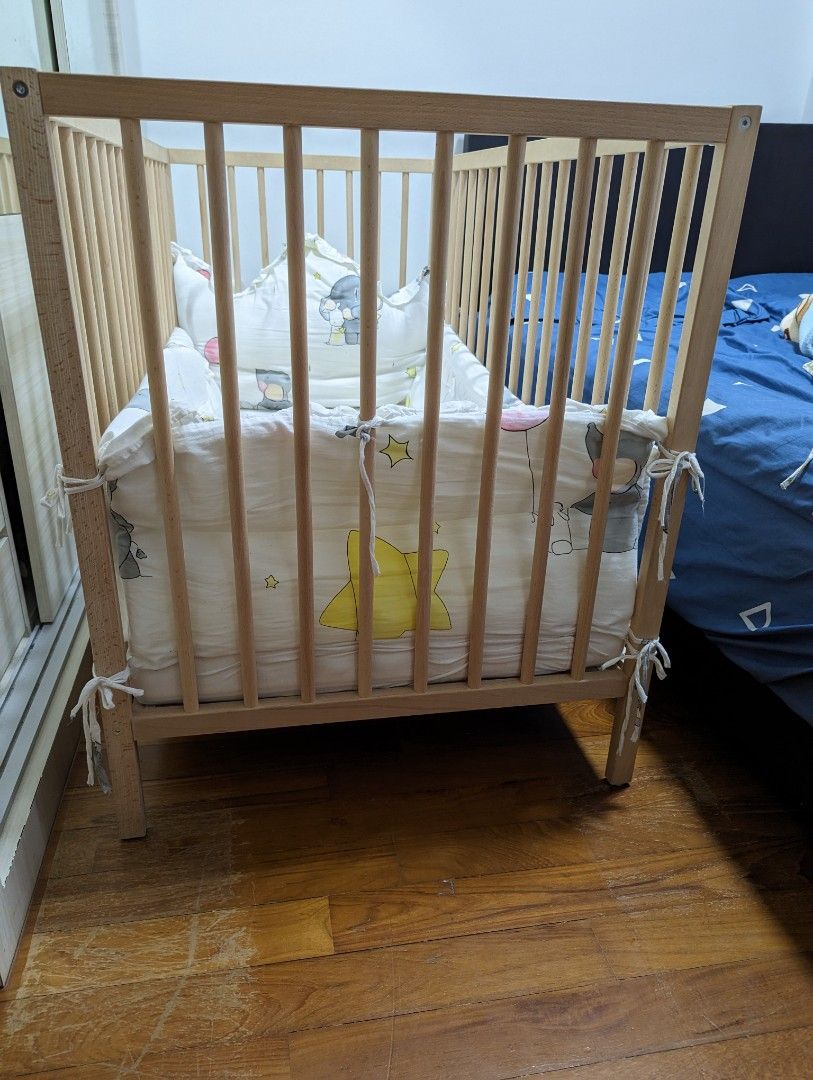 IKEA baby cot combo, Babies & Kids, Baby Nursery & Kids Furniture, Cots & Cribs on Carousell