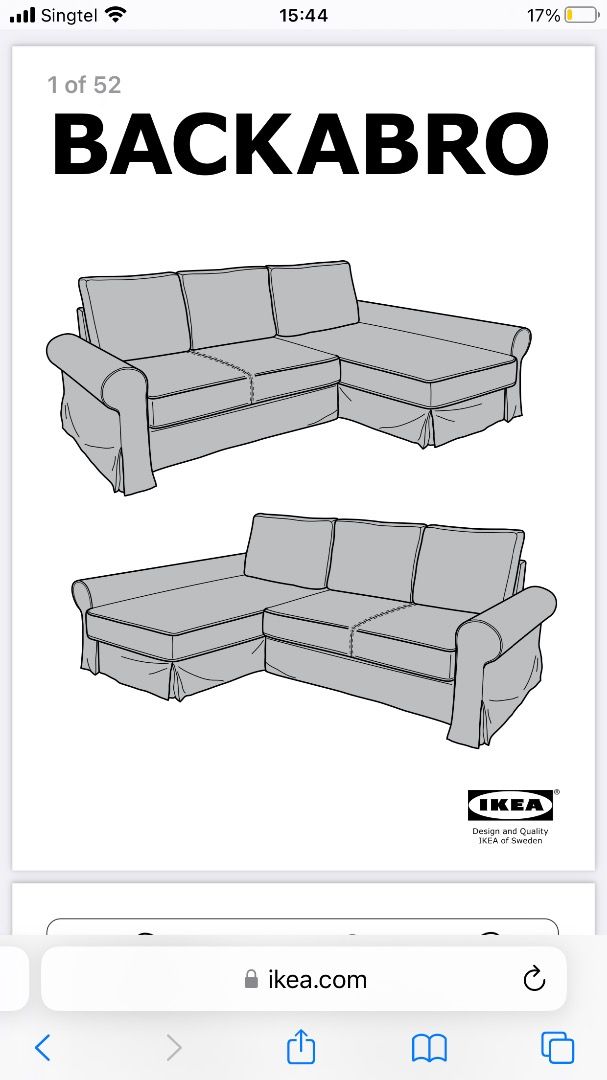 Ikea Backabro 3 (5 years old), Furniture & Home Living, Furniture ...