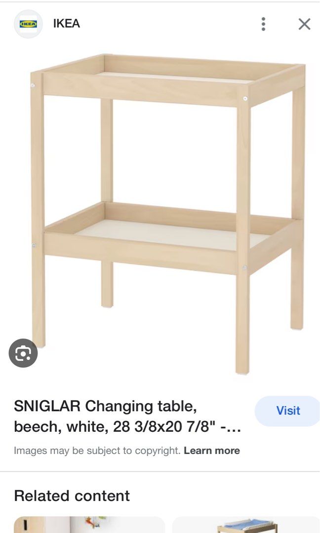 IKEA changing table, Babies & Kids, Baby Nursery & Kids Furniture