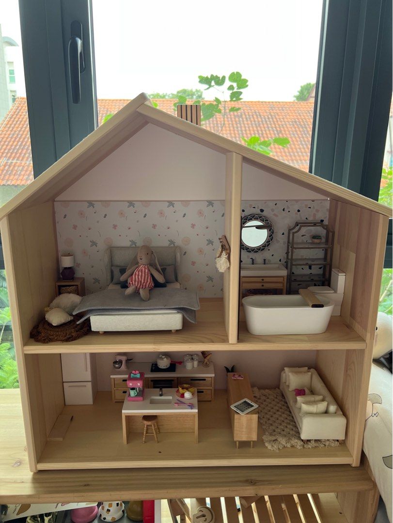IKEA doll house with furniture Babies Kids Baby Nursery Kids Furniture Other Kids Furniture on Carousell