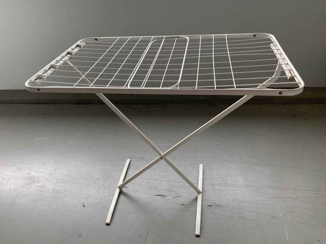 IKEA Drying rack, in/outdoor, white Clothes Drying Rack, Furniture