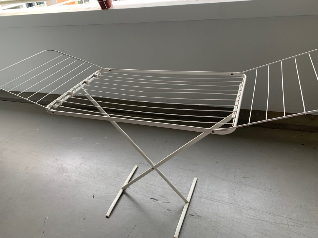 IKEA Drying rack, in/outdoor, white Clothes Drying Rack, Furniture