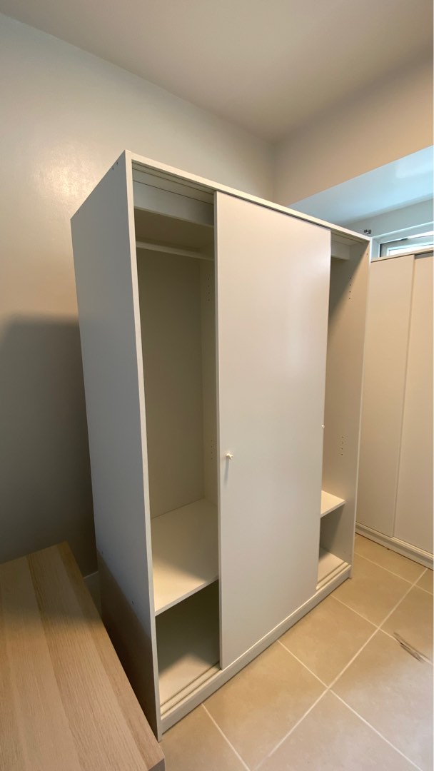 IKEA KLEPPSTAD SLIDING DOOR WARDROBE, Furniture & Home Living, Furniture, Shelves,