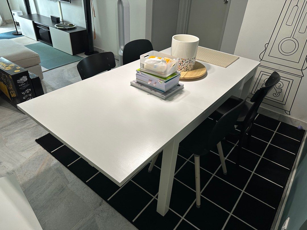 IKEA Laneberg Extendable Dining Table, Furniture & Home Living