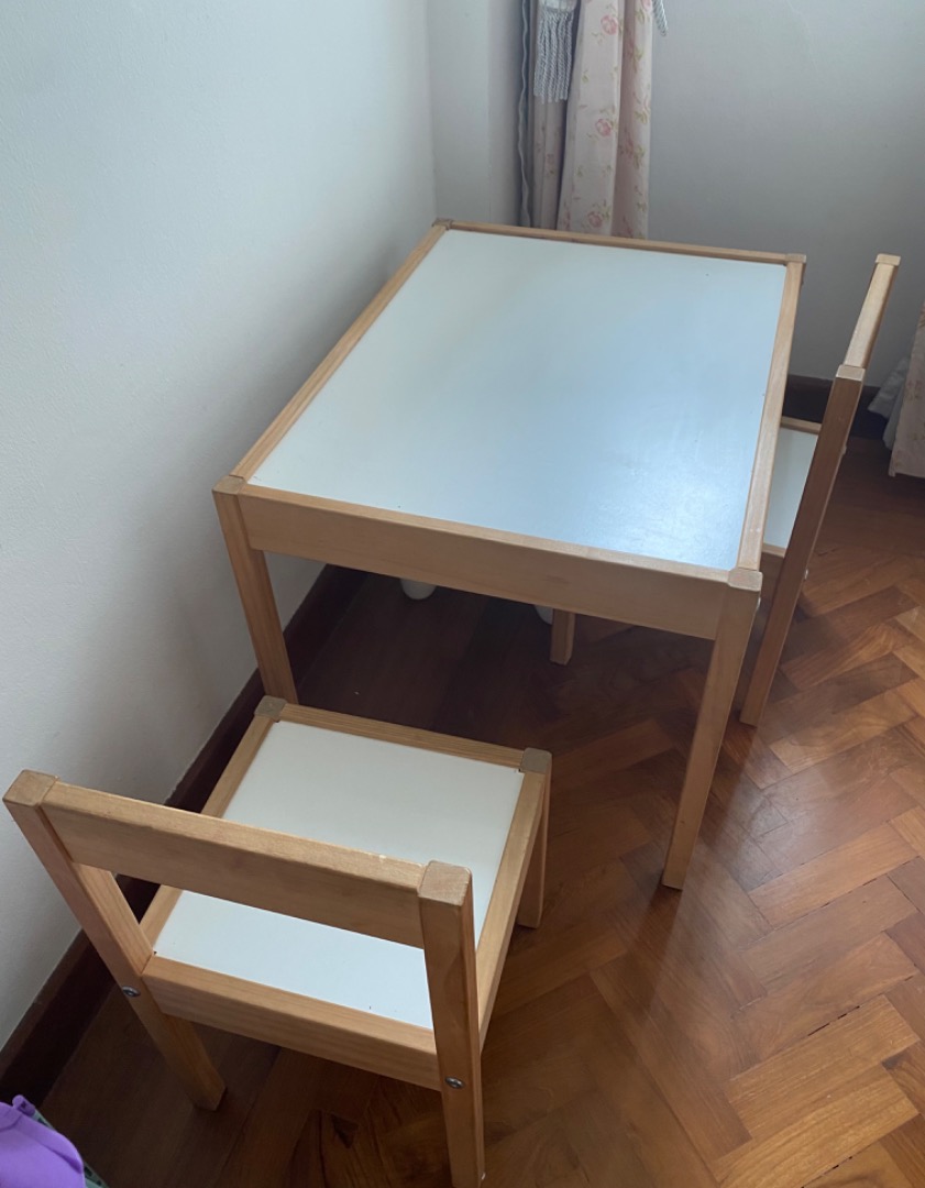 Ikea Latt kid table and chairs, Babies & Kids, Baby Nursery & Kids
